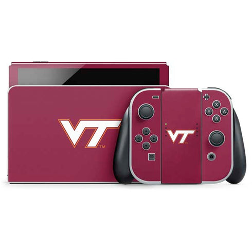 Virginia Tech University Maroon Nintendo Skins